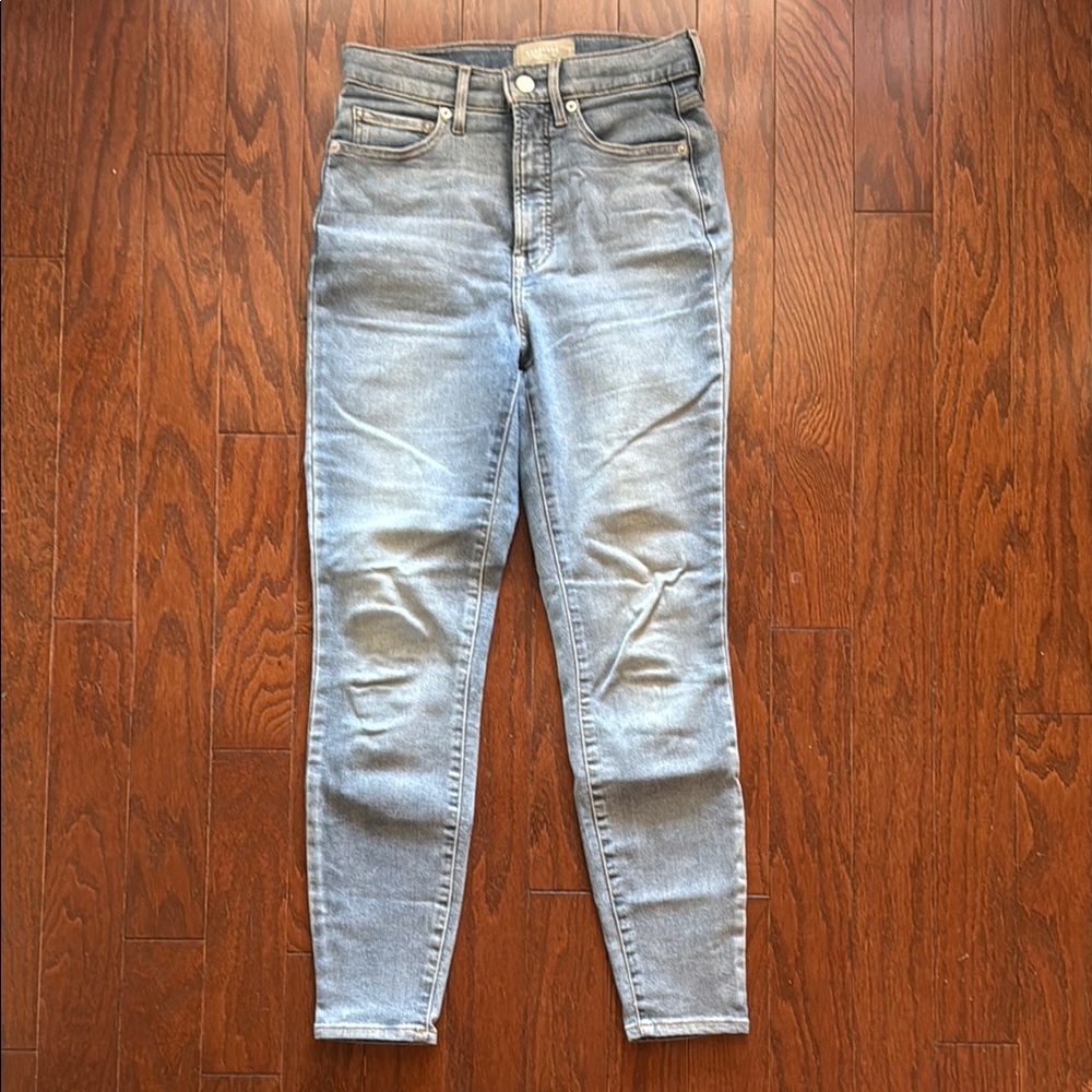 Everlane Way High Skinny Jeans High-Rise Faded Blue 27 ankle/crop